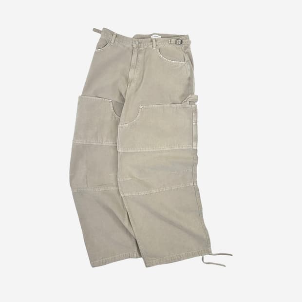 새상품) 논노드 더블니 빈티지 팬츠 베이지 2사이즈