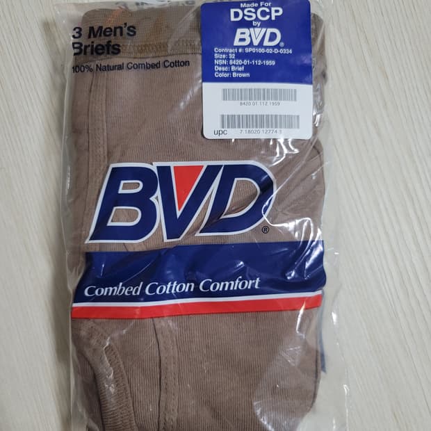 BVD 남성 브리프 (32) 3개들이 1팩