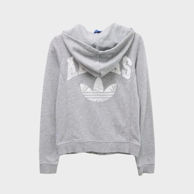 아디다스 불꽃 로고 그레이 후드 집업 60727