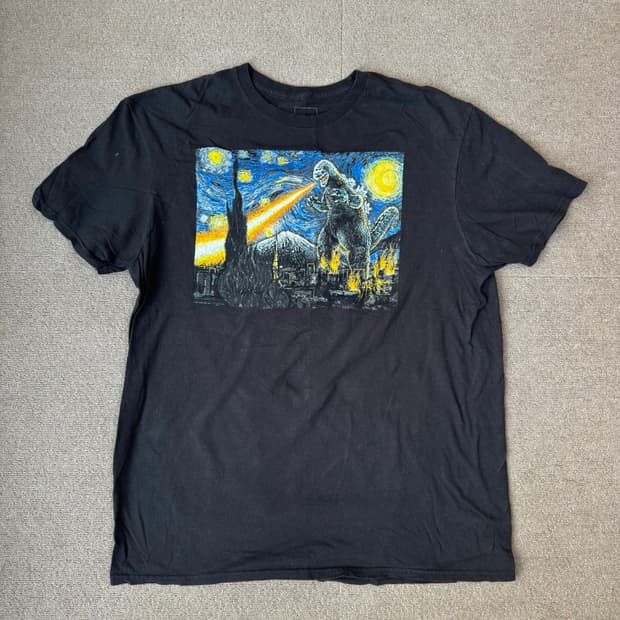 별이 빛나는 고질라 오리지널 티셔츠