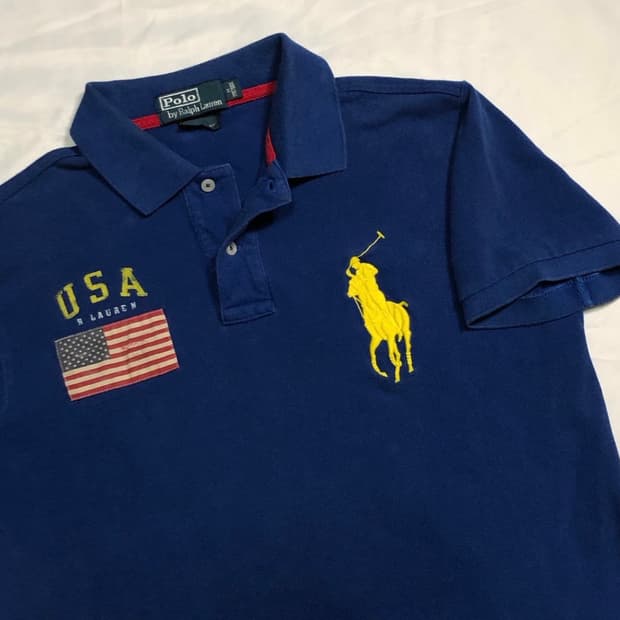 폴로 빅포니 미국 성조기 USA M