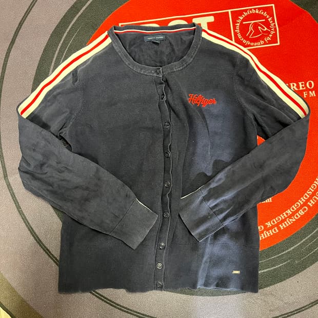 타미힐피거 사이드라인 가디건 여성M