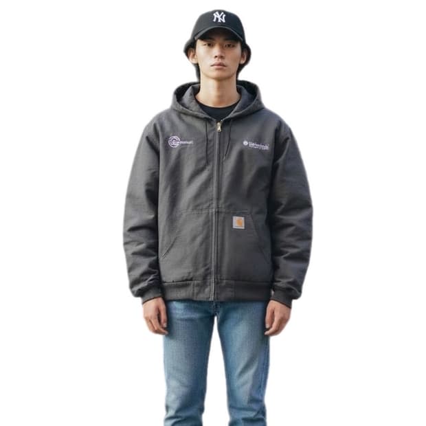 칼하트 x 팀버테치 본 후드 wip 자켓 차골