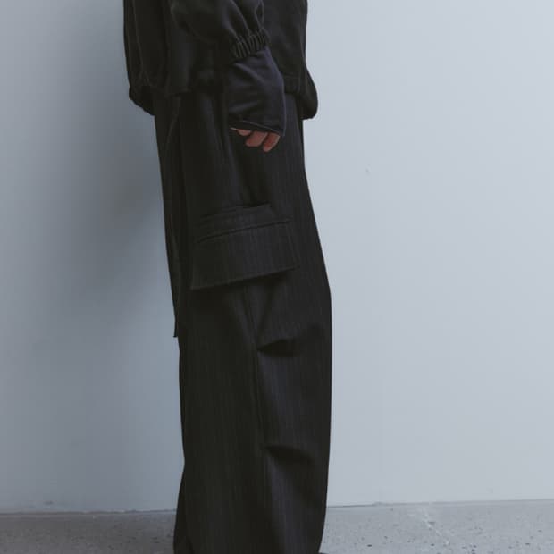 [구매][L] 유스 24fw Strap wide cargo pants