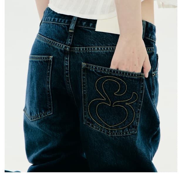 [Ponnies] 921 MID-RISE JEANS (INDIGO) S