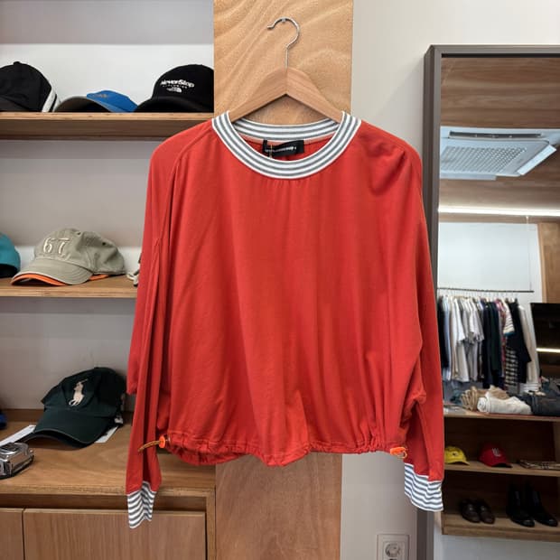 MERCIBEAUCOUP CORAL RED L/S