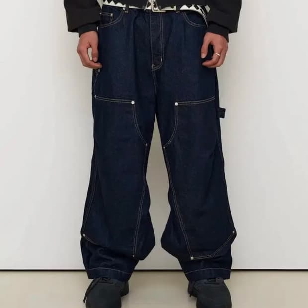 [2] 9999아카이브 더블니 데님팬츠