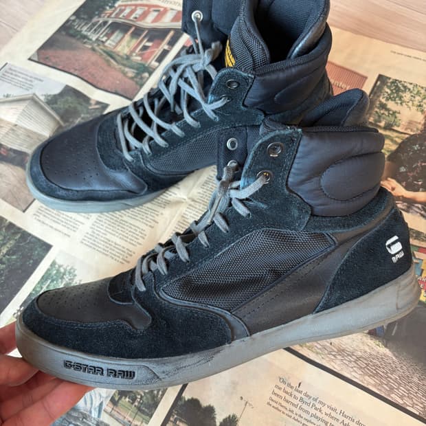 [43] 지스타로우(G-Star RAW) 야드 파이로 하이탑 블랙