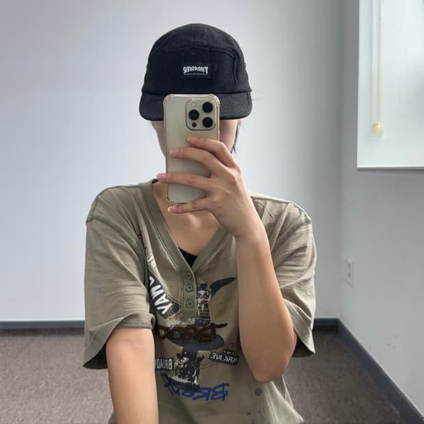 Thrasher 트레셔 로고 블랙 캠프캡