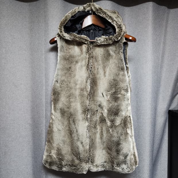 Y2K 갸루 키치 슬리브리스 퍼 후드집업