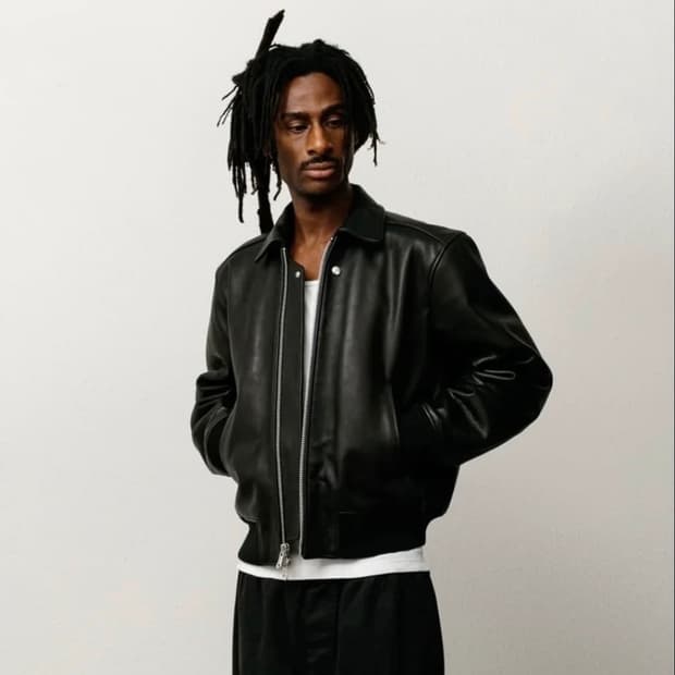 stussy flight leather jacket