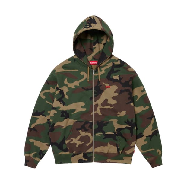 슈프림 스몰 박스 집업 후드 카모 XL