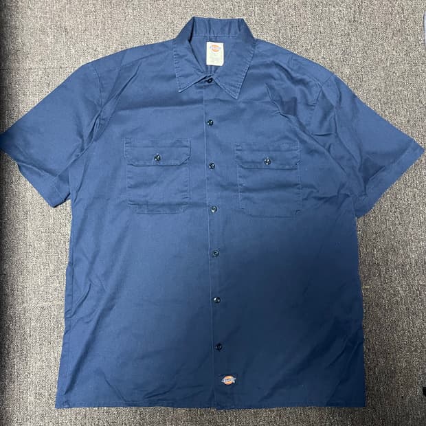 디키즈 워크셔츠 네이비