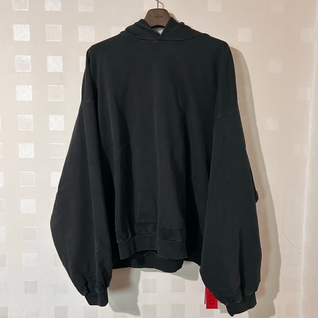 032c 오버사이즈 사이키크 레이어드 버블후드티