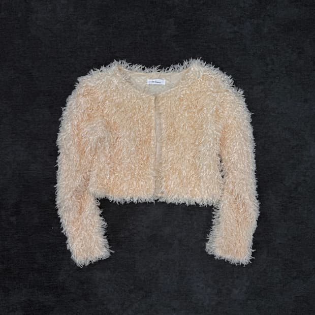 se-simte 크롭 퍼 자켓