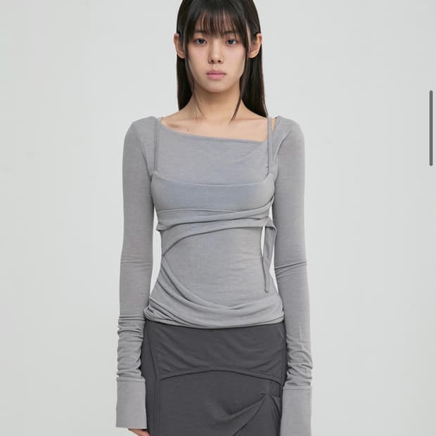 플레어업 Layered Bustier Long Sleeve