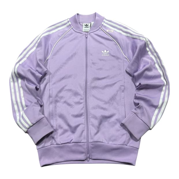 ✨ (바배) 아디다스 희귀 대장급 연보라 퍼플 슈퍼스타 트랙탑 져지 
