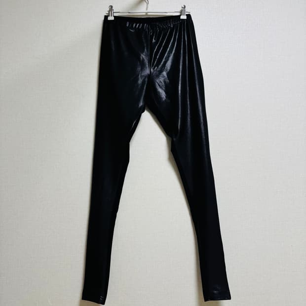 준야 와타나베 Des 꼼데가르송 블랙 코팅 레깅스