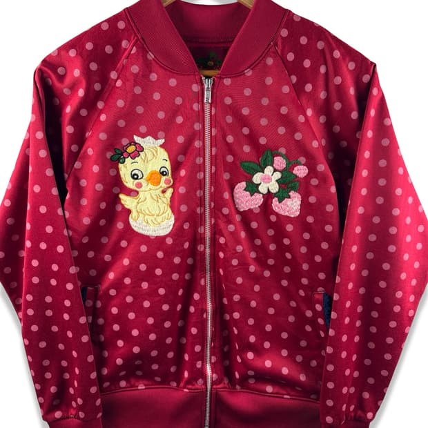 JPN 레드 도트 자수 져지2152