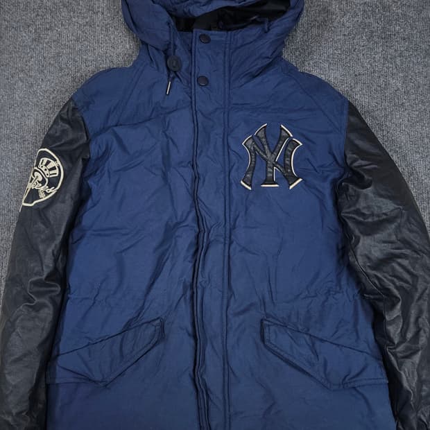 MLB 뉴욕양키즈 암레더 패딩 점퍼 자켓