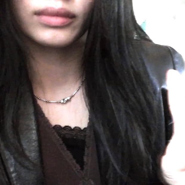 블랙 레더 자켓