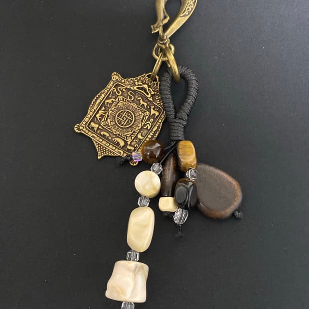 브론즈 행운 부적 키링