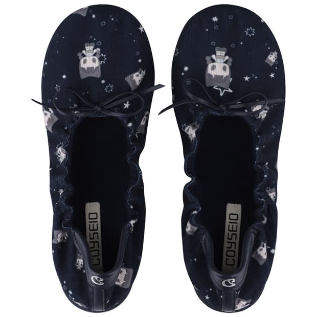 코이세이오 COYSEIO - SHIRRING FLAT SHOES NAVY