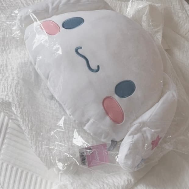 시나모롤 50cm 대왕 얼굴 쿠션 시나모롤 인형 방꾸템 산리오