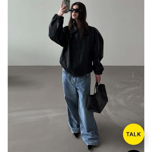 올드클래식웨어 비건레더자켓 새상품