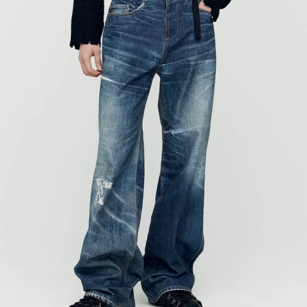 (구매) 앤더슨벨 트롱프뢰유 프린트 데님 26 구함