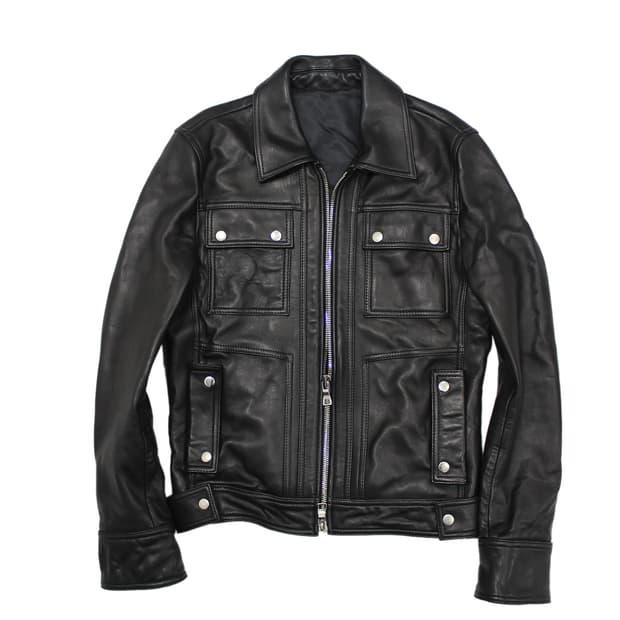 2000s JAPAN 램스킨 싱글레더 자켓