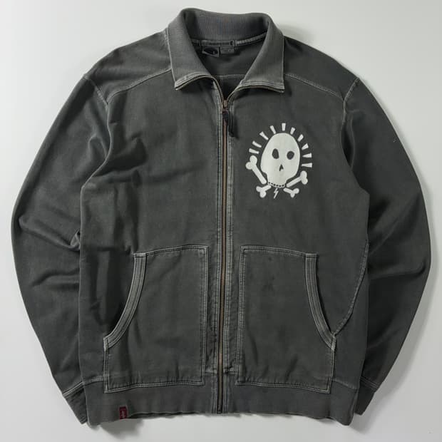 Levi's 리바이스 엔지니어드 00‘s 스컬 피그먼트 집업 자켓
