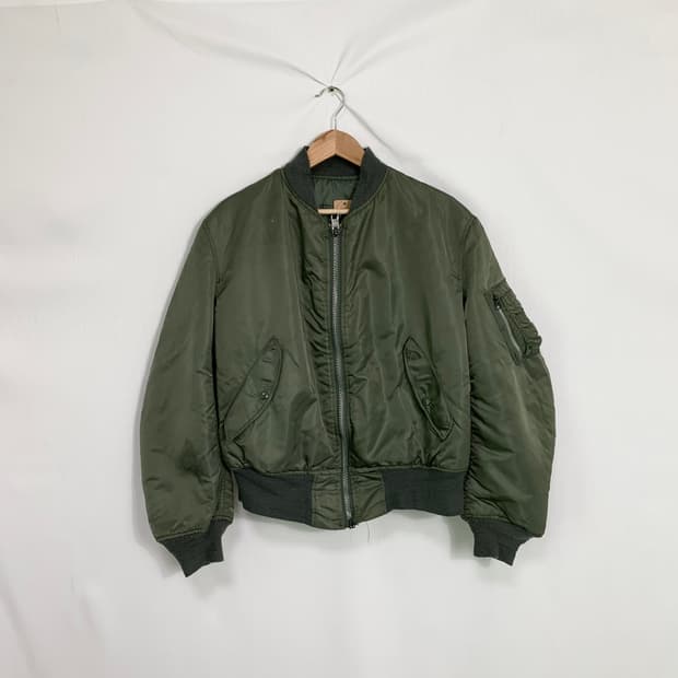 알파인더스트리 MA-1 항공점퍼 블루종 카키 오버핏 90s 빈티지남녀공용