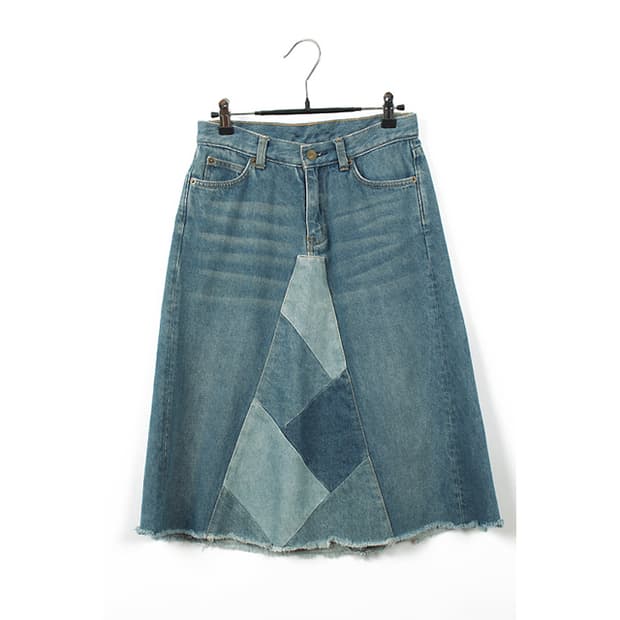 SAIN 데님패치스커트(S) 