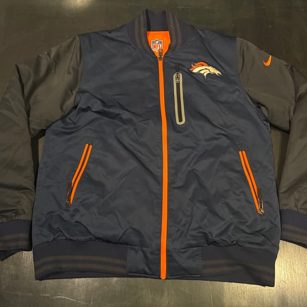 L) 나이키 NFL 덴버 브롱코스 리버시블 바시티 자켓