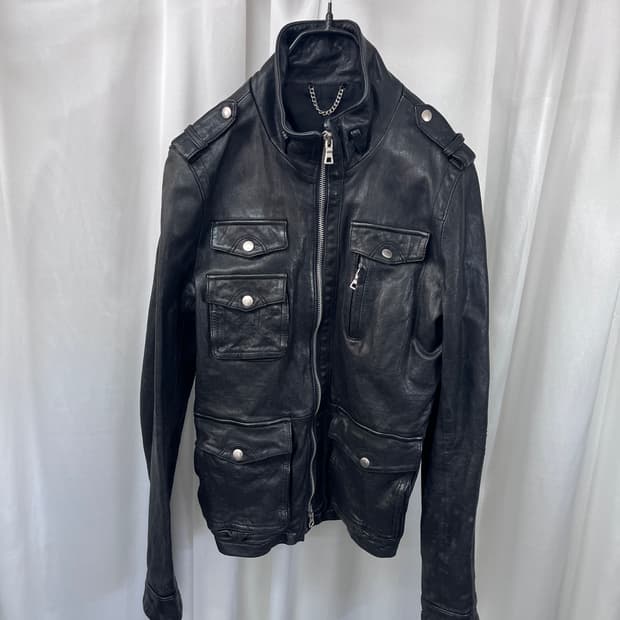 vintage leather jacket