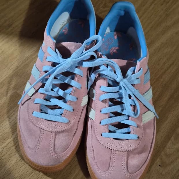 아디다스 핸드볼 스페지알 핑크 블루 235