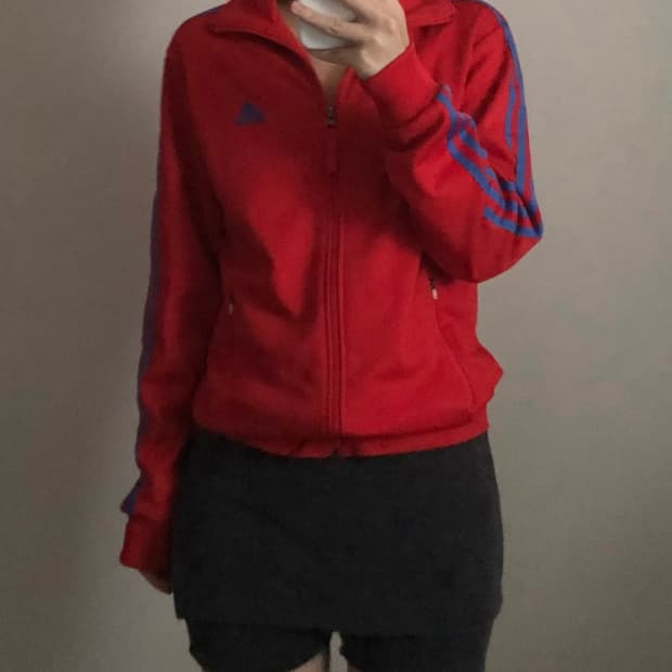 아디다스 배색 트랙탑 져지