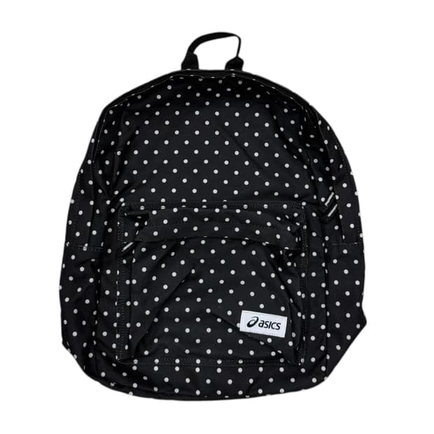 아식스 빈티지 모리걸 도트 땡땡이 백팩 가방 블랙
