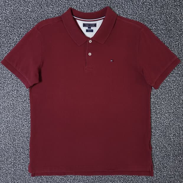 [무료배송][100]타미힐피거 남성용 피케 반팔티 카라티