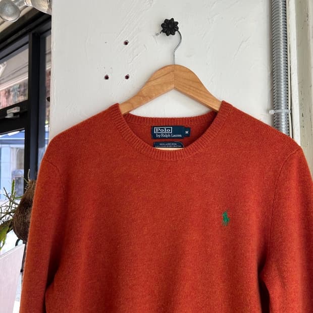 15470 - 폴로 랄프로렌 오렌지 울 니트 (램스 울 100%)
