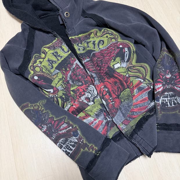 빈티지후드집업