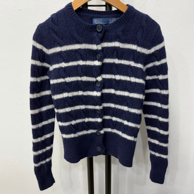 정품) 폴로랄프로렌 25ss 여성 스트라이프 가디건 XS