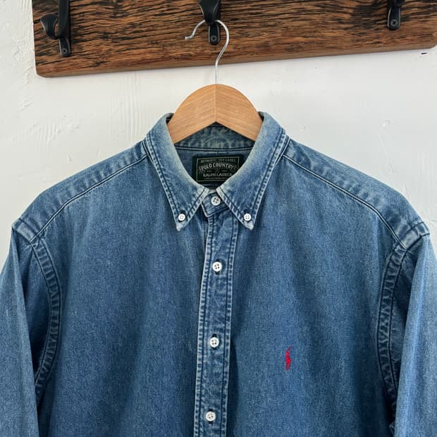 Polo 폴로 컨트리 랄프로렌 90s 데님 셔츠