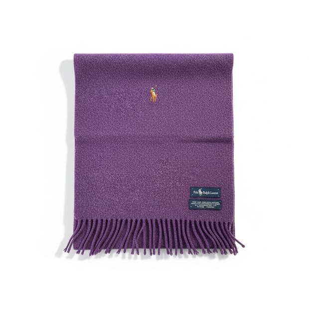 폴로 랄프로렌 램스울 머플러 보라색