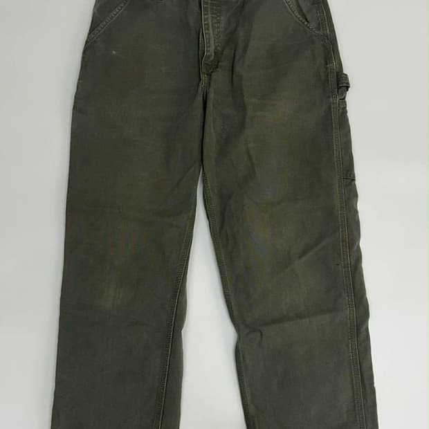 [34x30] 칼하트 덩가리 B11 카키 워크 팬츠