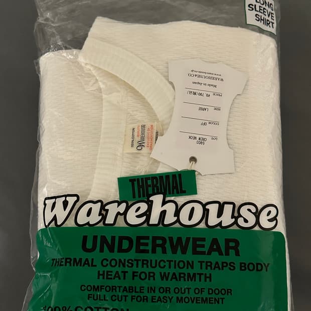 웨어하우스 lot5903 써멀 롱슬리브 오프화이트 라지