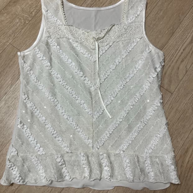 빈티지 레이스 나시