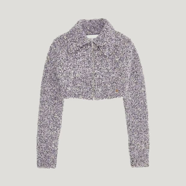 렉토 부클 가디건 바이올렛 S