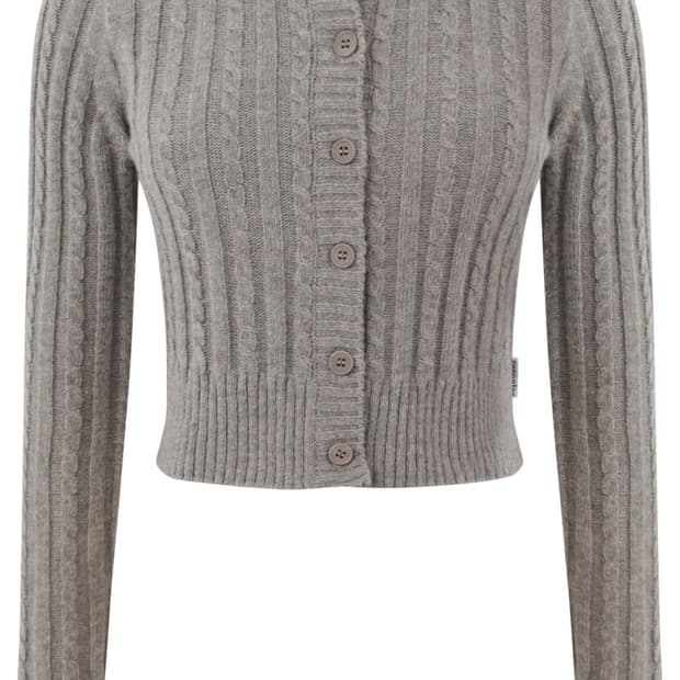 스푸닝(현 글로니) fine wool cardigan 그레이